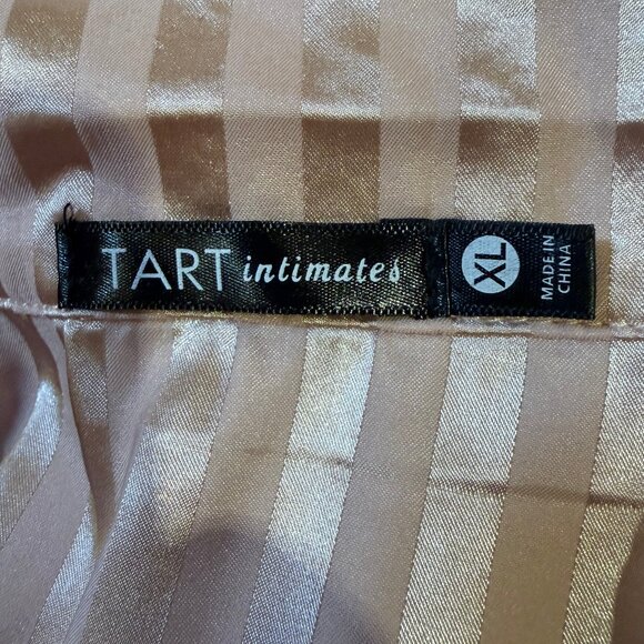 NWOT Tarte Intimates XL Soft Pink Striped Top & Shorts - Picture 2 of 3